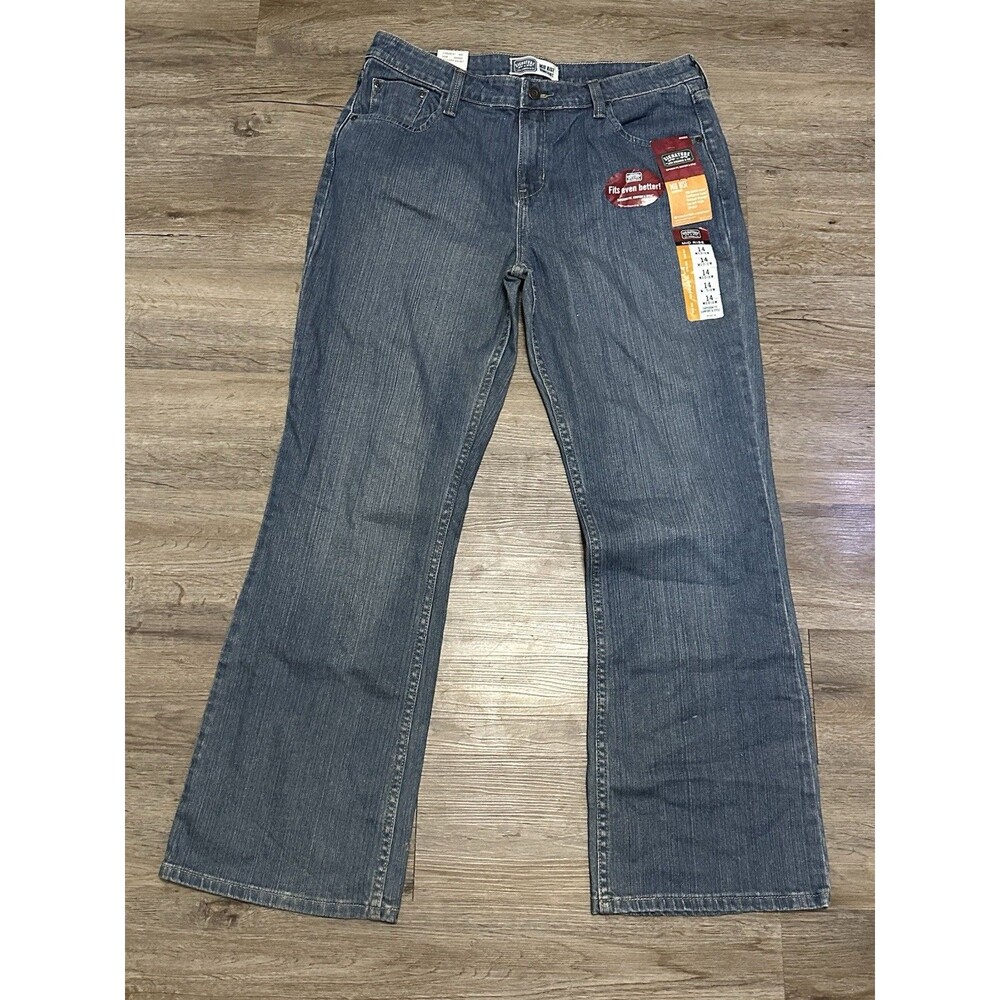 Levis Bootcut Jeans Womens 14 Medium Mid Rise Blue‎ Flare Wide Leg Denim NWT